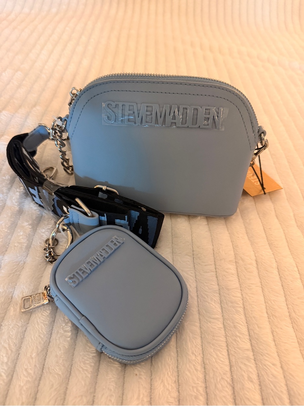 Steve Madden Powder Blue Crossbody with Coin Pouch